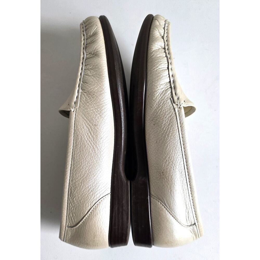 SAS Simplify Pearl Bone Leather oafers Size 11 Wide - Picture 5 of 7